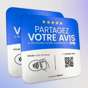 2 Plaques - Multi-Liens Bleue