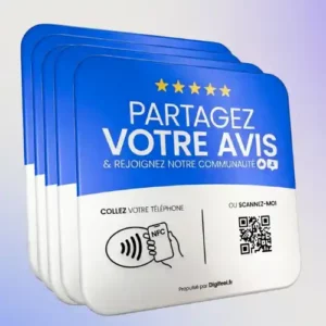 5 Plaques - Multi-Liens Bleue